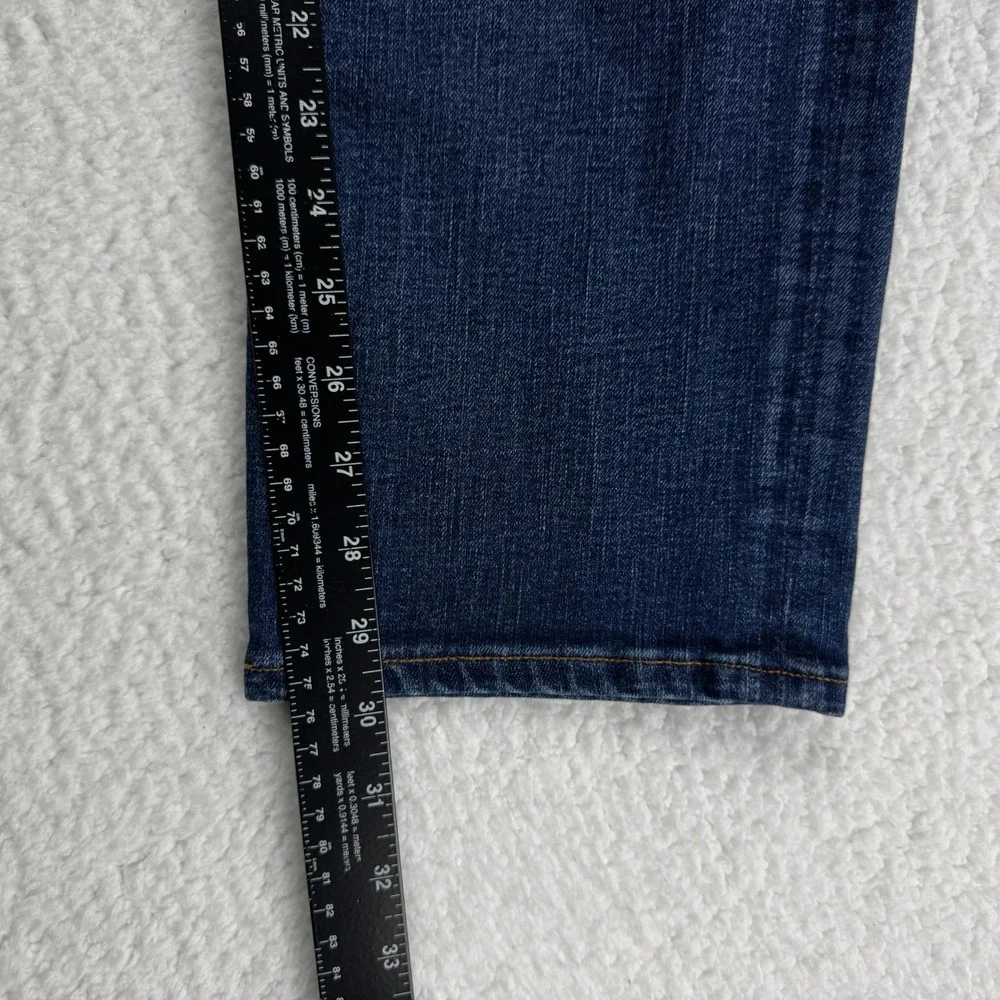 J.Crew 770 Straight Jeans Mens 30x30 Blue Denim Mid Rise Whiskers Streetwear